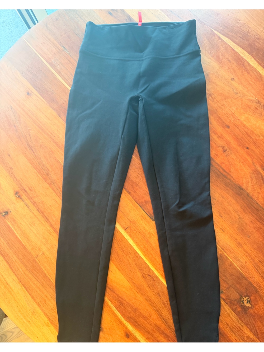 SPANX Black Leggings with Red Brand Tag size M Tall - Picture 2 of 7